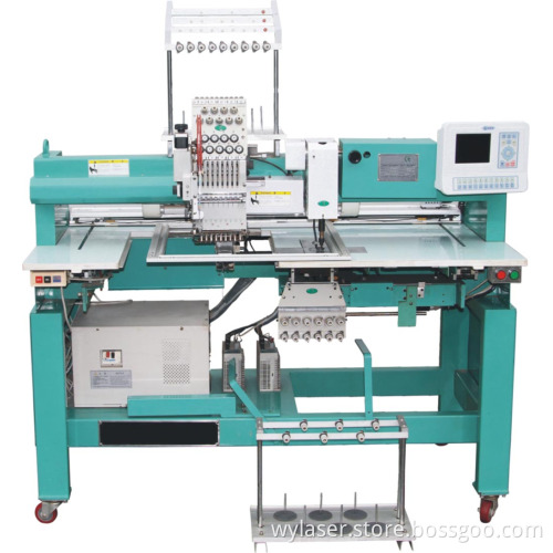 Single sequin embroidery machine with towel device